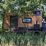 בית נופש Tiny House In Absoluter Alleinlage Direkt Am Naturteich Grosse Terrasse Grill Und Kaminofen Juni - September Mindestmietzeit 1 Woche Sa- Sa *