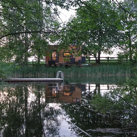 Hébergement de vacances Tiny House Am Naturteich Mit Grill & Kamin - Bis 5 Personen